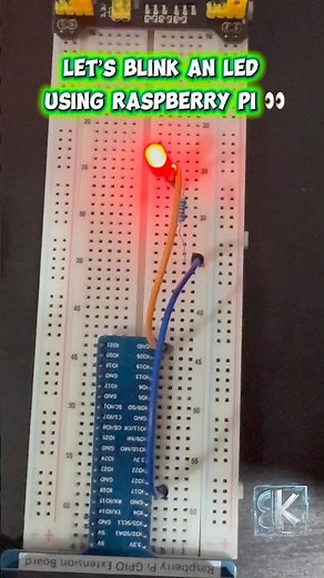 Your First Raspberry Pi Project (LED Blink) 💡 #electronics #tech #raspberrypi #coding