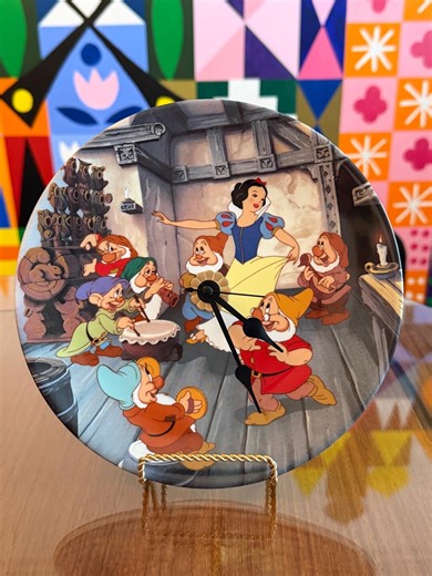 Vintage Snow White and the Seven Dwarfs Clock Made From a Knowles Collector's Plate - Etsy