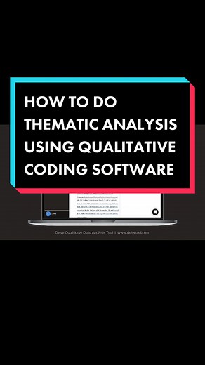 Watch a step by step demo of how to do thematic analysis using the qualitative coding software, Delve (www.delvetool.com) #delveexplains #delvetool #thematicanalysis #eduwow #qualitativeresearch #fyp #qualitativeanalysis #learnontiktok #research #study