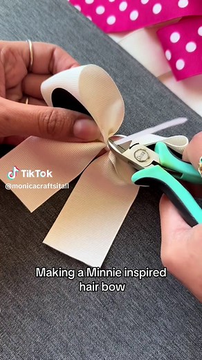 Minnie Inspired Hair Bow Tutorial with Ribbons