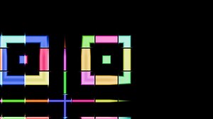 Vibrant abstract visuals illuminating soundscapes during a lively concert