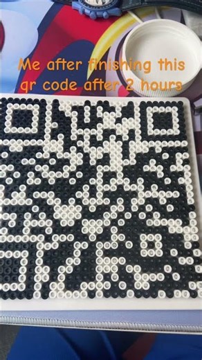 Finally finished this QR code (CHECK DESCRIPTION) #art #music #bubble