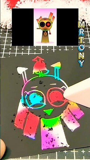 Sprunki ED Pyramixed New Interactive OC with rainbow scratch #sprunki #rainbowpaper #scratchbook