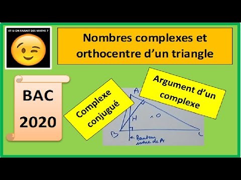 Nombres complexes et orthocentre