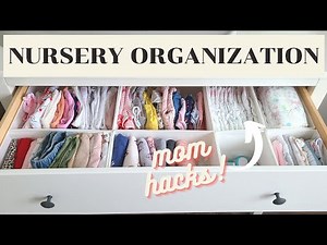 How I Organize Baby Clothes and Changing Table (IKEA Hemnes Dresser) | Nursery Clean with Me