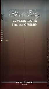 Black Friday - Bénéficiez de 20% de réduction et d'une couleur offerte jusqu'au 1er décembre 2025* *𝑂𝑓𝑓𝑟𝑒𝑠 𝑐𝑢𝑚𝑢𝑙𝑎𝑏𝑙𝑒𝑠 & 𝑣𝑎𝑙𝑎𝑏𝑙𝑒𝑠 1 𝑓𝑜𝑖𝑠 𝑝𝑎𝑟 𝑝𝑒𝑟𝑠𝑜𝑛𝑛𝑒 𝑝𝑎𝑟 𝑐𝑜𝑚𝑚𝑎𝑛𝑑𝑒 𝑎𝑣𝑒𝑐 𝑙𝑒 𝑐𝑜𝑑𝑒 𝐻𝑂𝐿𝐼𝐷𝐴𝑌25 | Manucurist