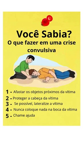 Saiba o que fazer em uma crise convulsiva! 📌Lembrete na descrição!