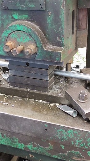 pipe flattening and drilling process - Goodtools and machinery make work easy