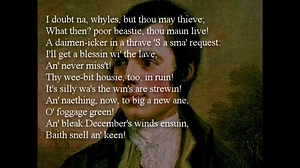 Poem - To a Mouse  by Robert Burns
