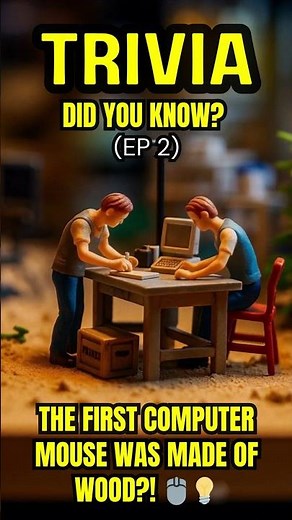 The First Computer Mouse Was Made of Wood?! #didyouknow