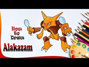 How to Draw Alakazam | Pokemon drawing | Easy drawing