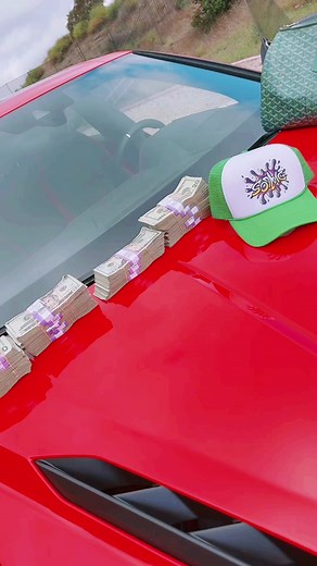 Luxury Sports Car Showcase: Lamborghini with Cash