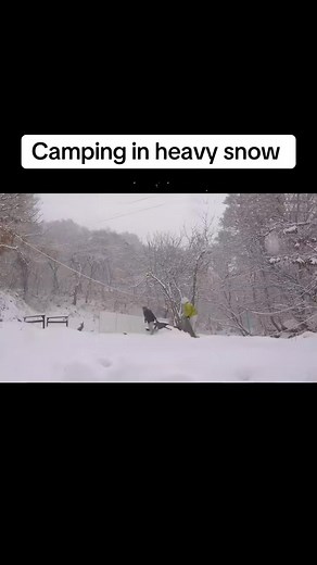 Camping in heavy snow ... #woodstove #cooking #camp #stove #campingstove | LoveCamping