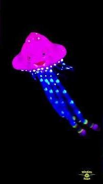 Flying the LED Illuminated Nite Kites over Port Aransas Beach on 9-20-2025