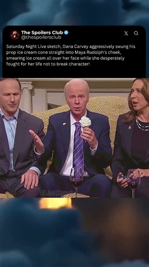 Dana Carvey Smashed Ice Cream On Maya Rudolph Live #snl #mayarudolph #danacarvey #shorts