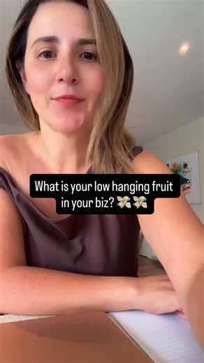 Miriam Holme on Instagram: "15 minutes homework time for anyone with a business. 👩‍💻What is your low hanging fruit in your biz? The stuff you know you should/could be doing. Really think hard. We all know what they are. We just put it off or block it out. You don’t need a business coach to tell you this. Think it thru for 15 minutes pls: go take a shower and reflect on it. It’s where all my best ideas come from! 🚿"
