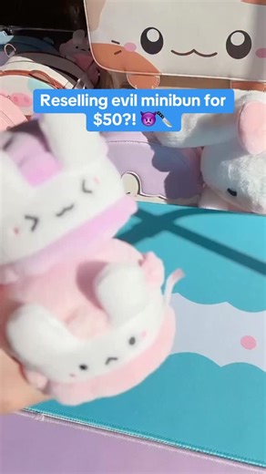 Reselling evil minibun for $50?! 👿🔪 #bagcharm #kawaiiplush | Pwuffy