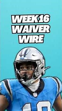 Week 16 MUST ADD Waiver Wire Pickups