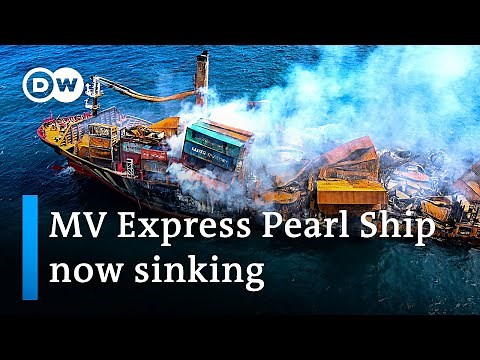 Sri Lanka's worst marine disaster? Chemicals cargo ship sinking | DW News