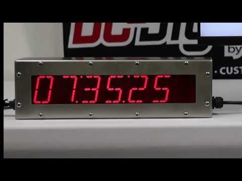 Stainless Steel, Webpage Controlled Global Time Zone Selection Clock - DC-257ALN-DATE-TIME-STAINLESS