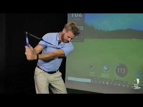 Haydn Reay demos the Sure-Set Golf Training Aid