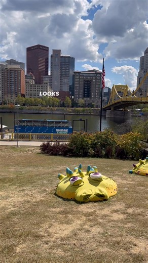 Looks like a dragon 🐉 popped up on the North Shore of Pittsburgh. #pittsburgh #dragon #art | View Pittsburgh