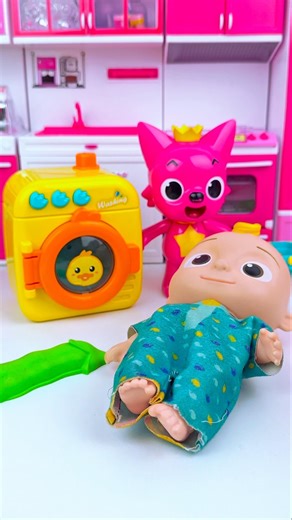 ASMR Toy Unboxing Miniature Cocomelon Washing Machine Set | Satisfying Play with Subi Toys