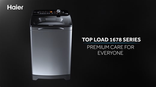 Inspired by a greener world, the Haier Top Load 1678 series helps you save water and up to 40% energy with its ultra-efficient DM motor. Its larger drum means more washing capacity, while the rear control panel keeps things splash-free and safe. Premium care, made simple for everyone. #Haier #HaierWashingMachine #EcoFriendlyLiving #MoreCreation #MorePossibilities | Haier