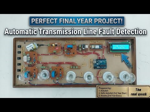 Automatic Fault Detection in Transmission Line using Arduino & GSM | Final Year Project