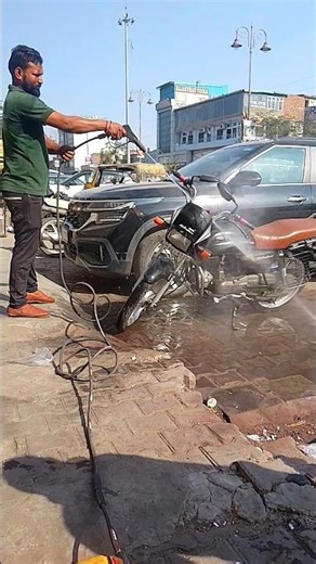 AC service Car washer and bike service mini use high pressure washer ⚡🌊🫧
