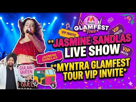 Jasmine Sandlas Live Show Mohali 😍Myntra Glamfest 2026 ❤️🎤🔥The "Gulabi Queen" is back!