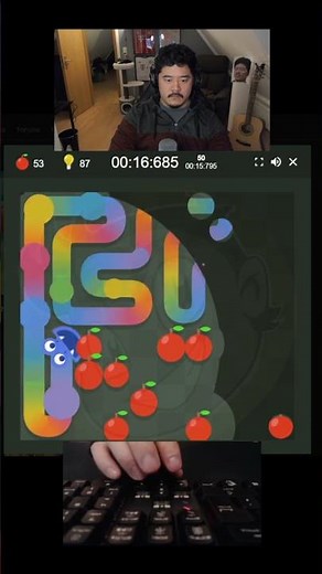 (2nd place) ALL Apples in 23.355 seconds - Google Snake, 10 Apples, Small Map, Light Mode 🐍