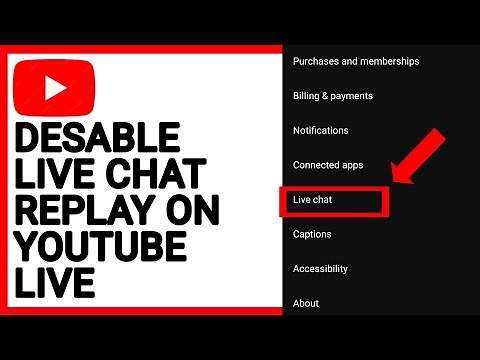 How To Disable Live Chat replay on YouTube Live