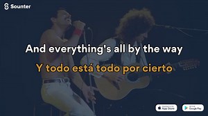 115K views · 3.4K reactions | Aprende inglés con música. Descarga la App Sounter (IOS/Android/WEB): https://land.sounter.com?s=D | Love Of My Life - Live de Queen (Traducida al español). | Sounter | Facebook