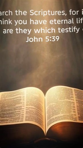 1K views · 75 reactions | John 5:39 You search the Scriptures, for in them you think you have eternal life; and these are they which testify of Me. | Vincent Ryan Francisco | Facebook