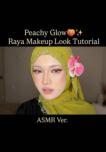 sound effects makeup tutorial is back!! and we're doing Peachy Glow makeup look for raya🍑✨🤍 full face using @sobellacosmeticshq_ 🤍