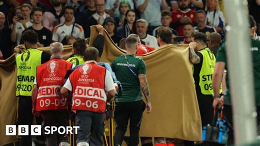 Euro 2024: Hungary's Barnabas Varga stable after going off on a stretcher