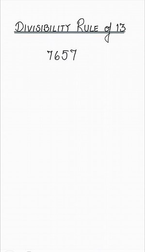 Divisibility Rule of 13 | Easy Math Trick You Should Know!