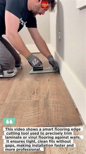 Perfect flooring edge cut tool / How To cut laminate flooring against wall like a pro