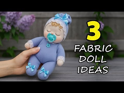 They're Adorable!🧵3 Fabric Dolls You Can Easily Make in One Evening✂️How to Sew a Doll💖