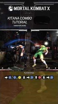 Kitana Combo Tutorial MKX for Playstation - 34% 🪭