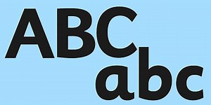 Black Size Editable Alphabet Display Lettering