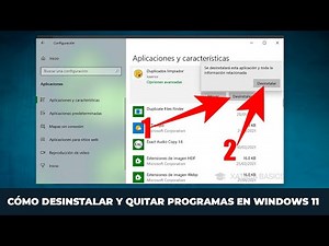 Cómo desinstalar eliminar un programa en Windows 11 (Fácil y Rápido) ✅ Quitar programas de tu pc