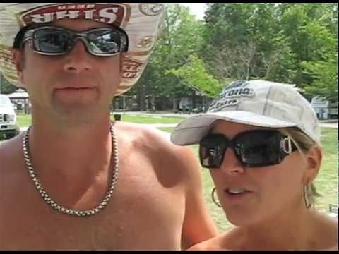 Skinny dipping for a record in Ivor, Va.