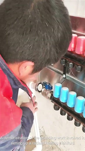 Connecting PEX Piping to a Heating Manifold