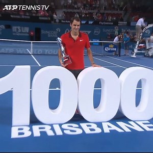 214K views · 6.8K reactions |  January 11, 2015  Brisbane International ATP Match win #1000 and title number 83 for Roger Federer!  | Tennis TV | Facebook
