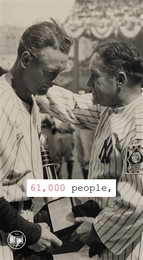 Joe McCarthy couldn't finish his speech. Lou Gehrig called himself the luckiest man alive. July 4th, 1939 — the day baseball wept. #LouGehrig #VintageBaseball #Yankees | Old Ball Game Studios