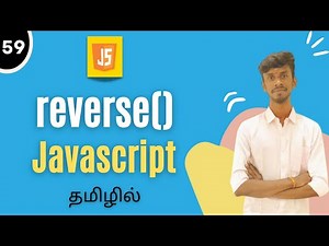 Reverse Method In JavaScript Tamil | JavaScript Array Method Tutorial | #reverse #reversemethod #js