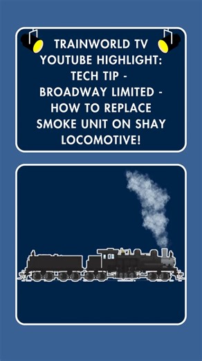TrainWorld.com 🚂 TrainLand on Instagram: "Today on TrainWorldTV, we give a tech tip on how to replace Broadway Limited’s HO Shay’s smoke unit! 🚂 Head to our Youtube channel TrainWorldTV to check it out! Order today at TrainWorld.com! #broadwaylimited #hoscale #shaylocomotive #steamlocomotive #techtip #trainworldtv #newarrival #instock #trainworld #trainland #modeltrains #trains #modeltrain #modeltrainlayout #modeltrainhobby #railfan #toytrain #toytrains #trainset #trainsets #ridewithtrainworld