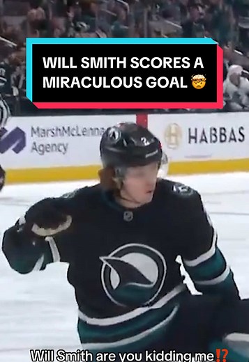 still processing this goal from Will Smith 🤯 #NHL #hockey #WillSmith #SanJoseSharks #sports